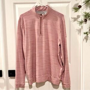 Johnnie-O Apex 1/4 Zip Pullover Malibu Red SIZE LARGE Golf